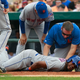 Illustration for article titled Jordany Valdespin Taking A Fastball Right To The Dick: A Photo Essay